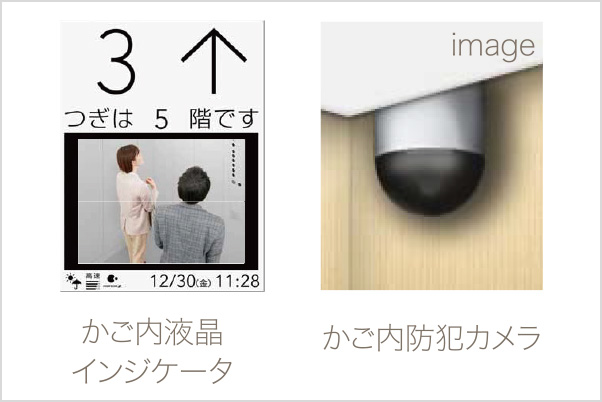 エレベーターかご内防犯カメラ