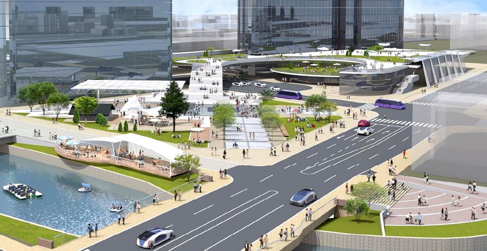 堺駅・堺旧港エリアの将来像［提供：堺市］