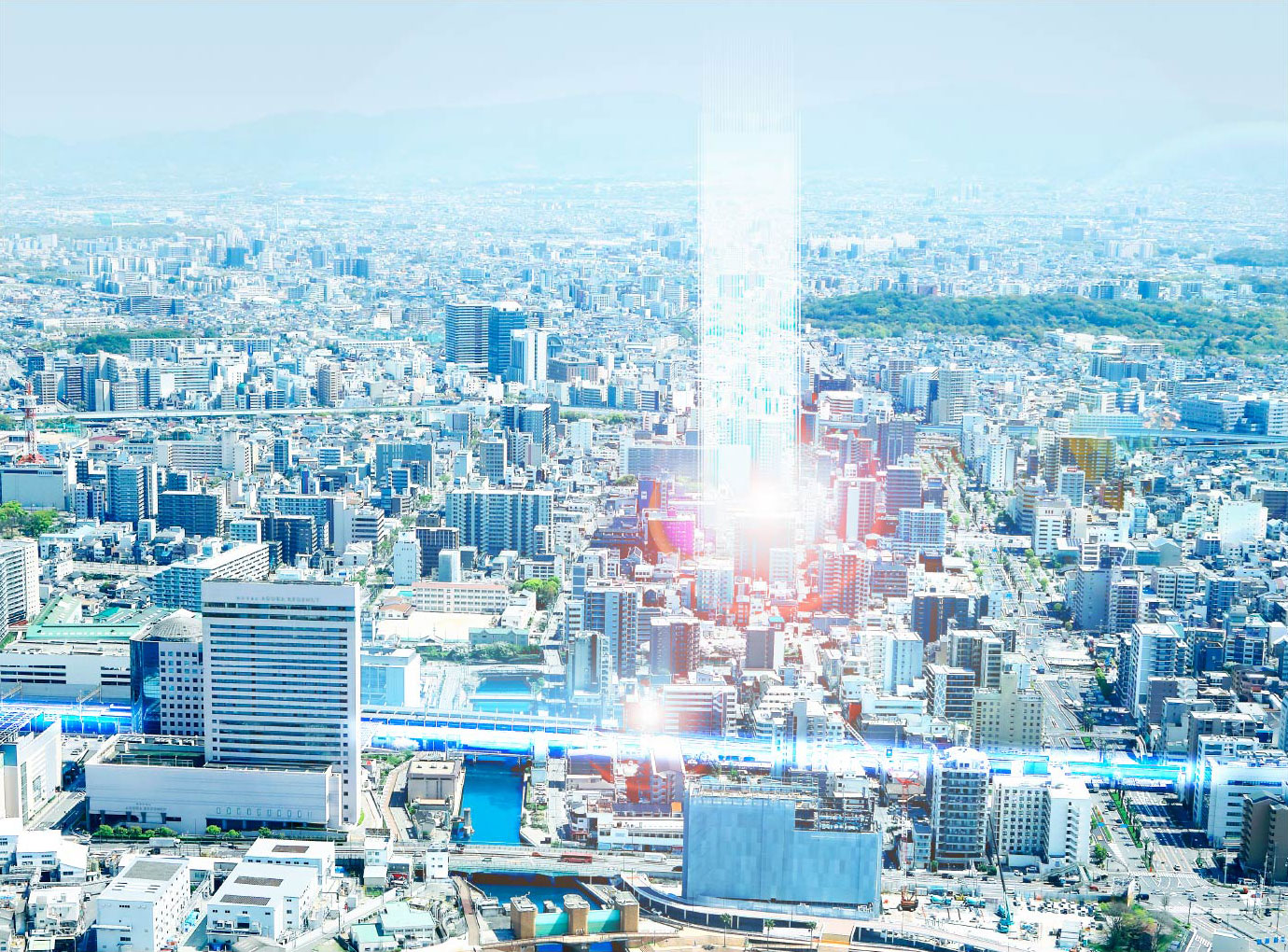 現地周辺航空写真