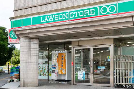 ローソンストア100堺宿院店［徒歩3分］