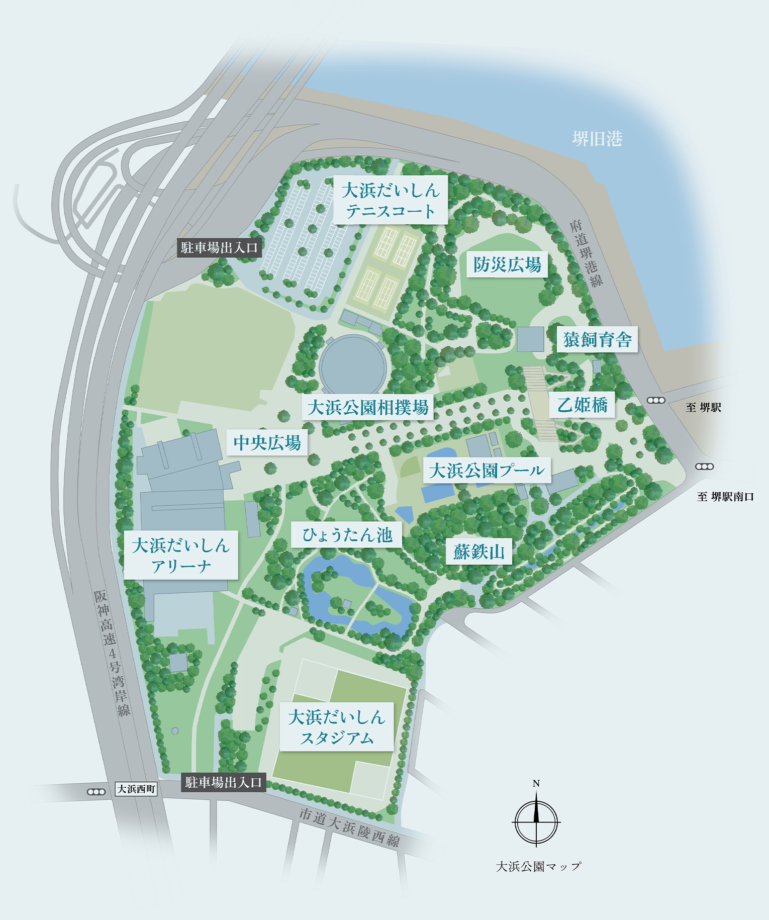 大浜公園マップ