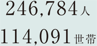 246,784人／114,091世帯